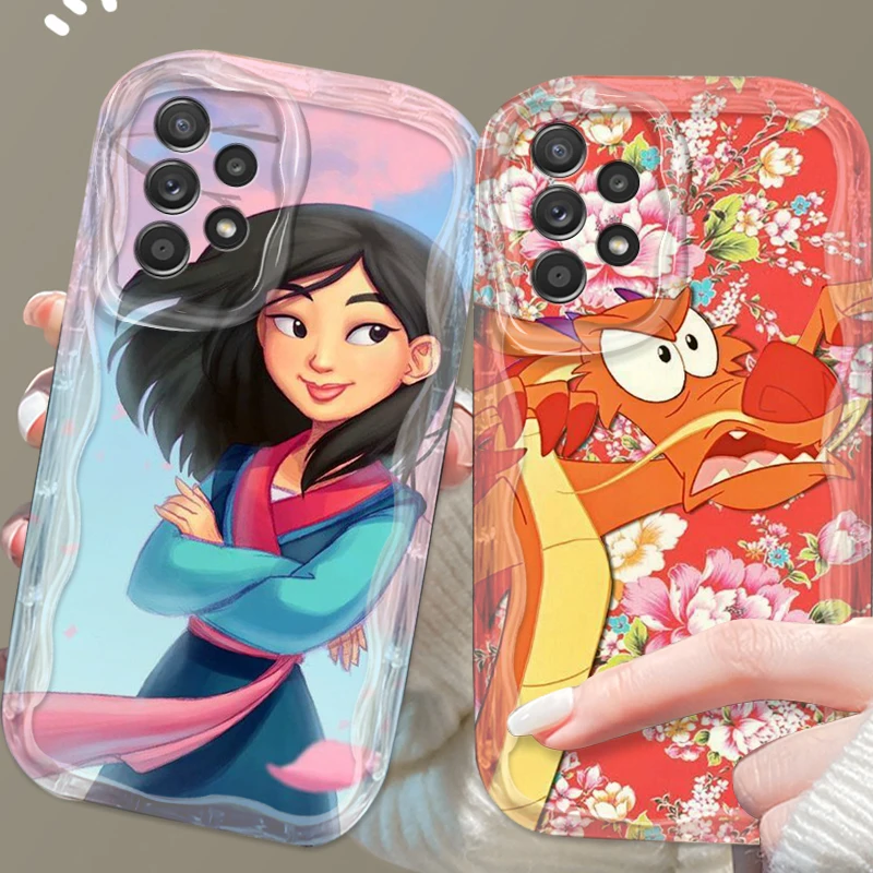

Disney Beach Princess For Samsung A55 A54 A53 A52 A35 A34 A33 A32 A25 A24 A23 A22 A21S A15 A13 A14 5G Wave Oil Soft Phone Case