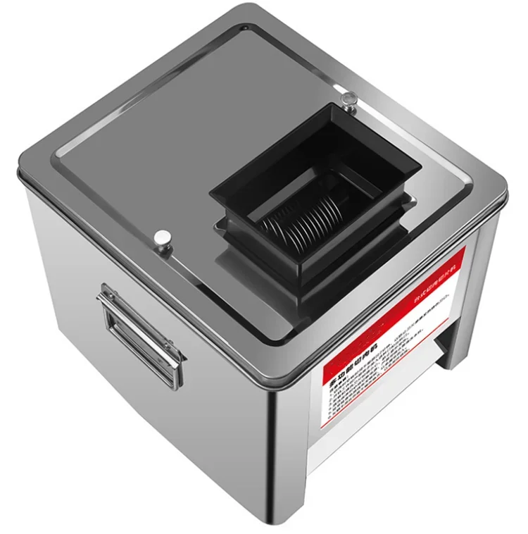 

Meat Cutter Fast Meat Slicer Electric Commercial Slicer Shred Fully Automatic Dicing Machine Stainless Steel Cut Pieces