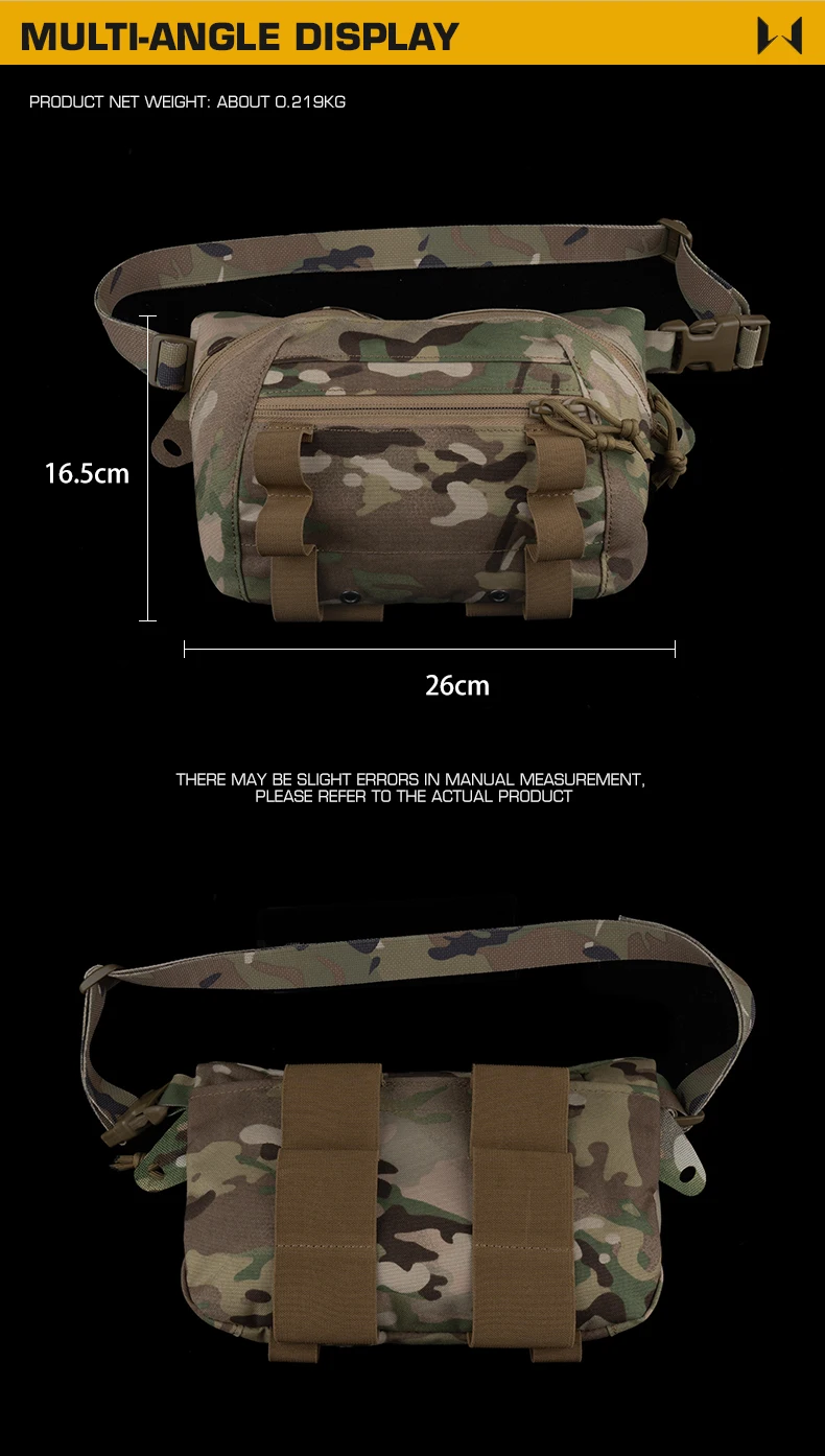 Tactical Abdominal Dangler Drop Pouch SS Style Multi-Purpose Hanger Waist Bag for CS Game Airsoft Hunting Vest Plate Carrier sac