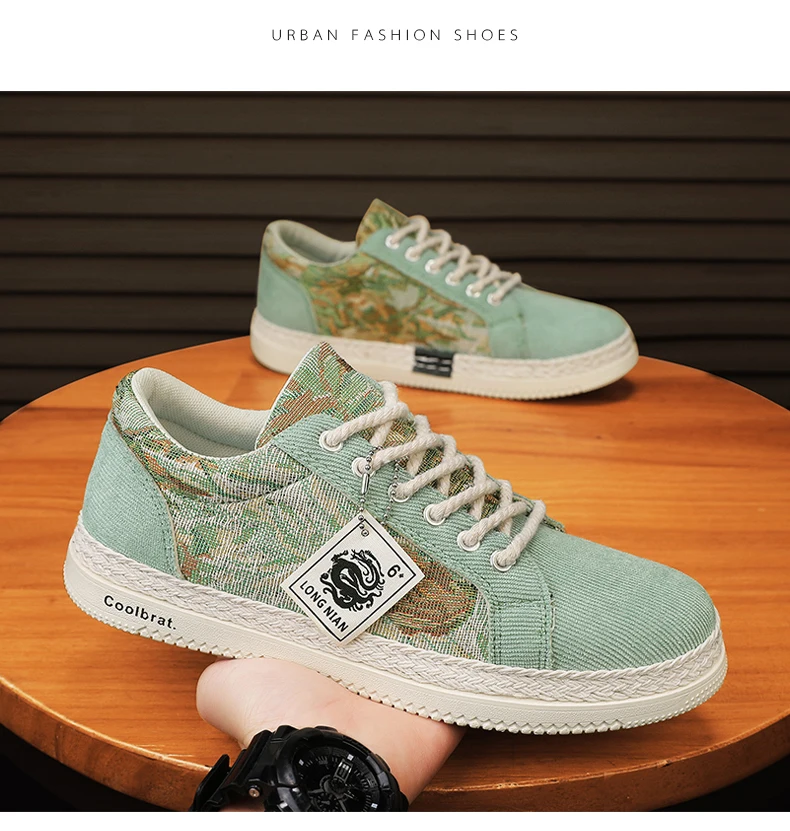 Herren Canvas Freizeitschuhe Frühling und Herbst Neue Atmungsaktive Weichsohlen Outdoor Flache Wanderschuhe Modische Vielseitige Sportschuhe – Detail 16