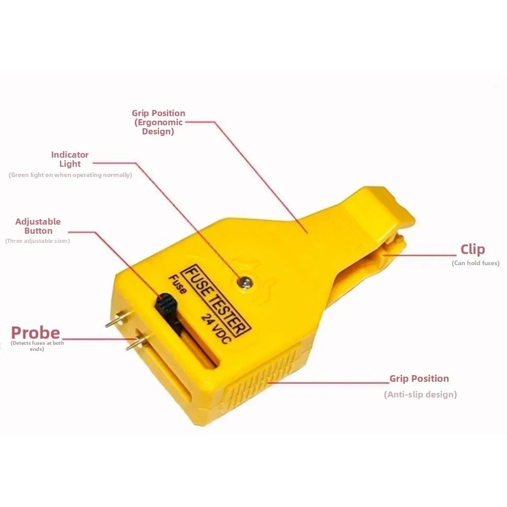 New Universal Car Fuse Tester Puller with LED Indicator Light Easy to Use Car Fuse Type Tester Plastic Auto Checker for Car Fuse