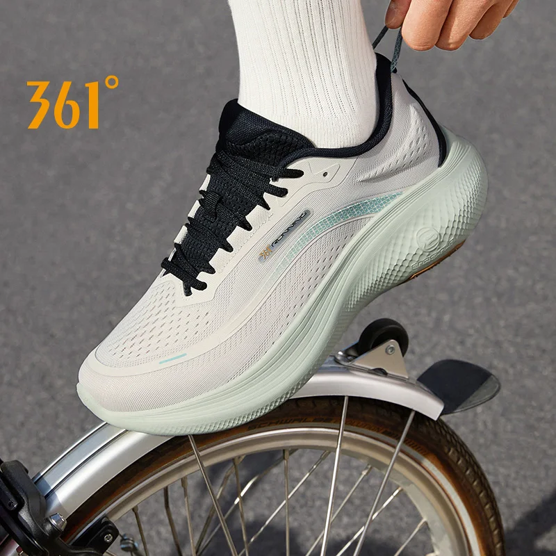 361 Degrees N40 Men Running Shoes Soft Airy Mesh Stable Lightweight Trendy Rebound Cushioning Durable Male Sneakers 672532207