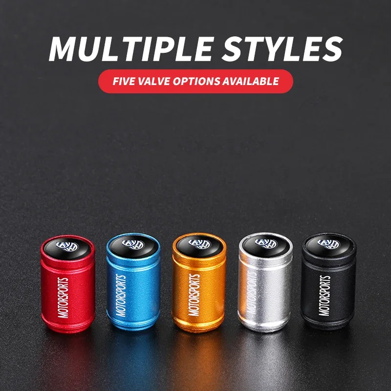 

2026 Hot For Volkswagen VW Car 3D Metal Logo Wheel Stem Air Valve Caps Tire Dust Cover For Volkswagen VW GTI R Golf 7 Polo Tigua