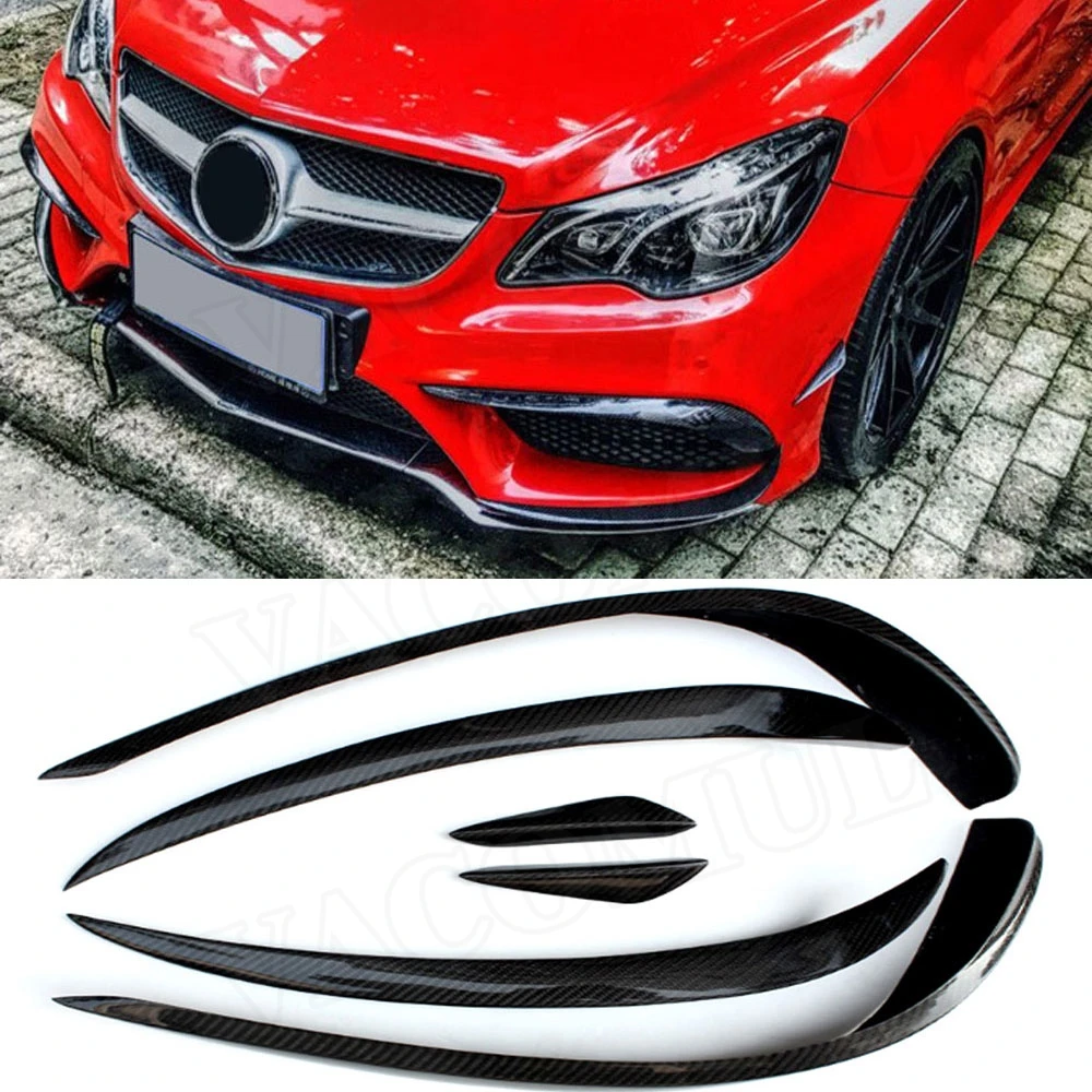 

VACOMUL 6PCS Carbon Fiber Front Fog Light Lamp Grille Cover Trim Frame for Benz W207 C207 Coupe E200 E260 E300 2 Door 2014-2016
