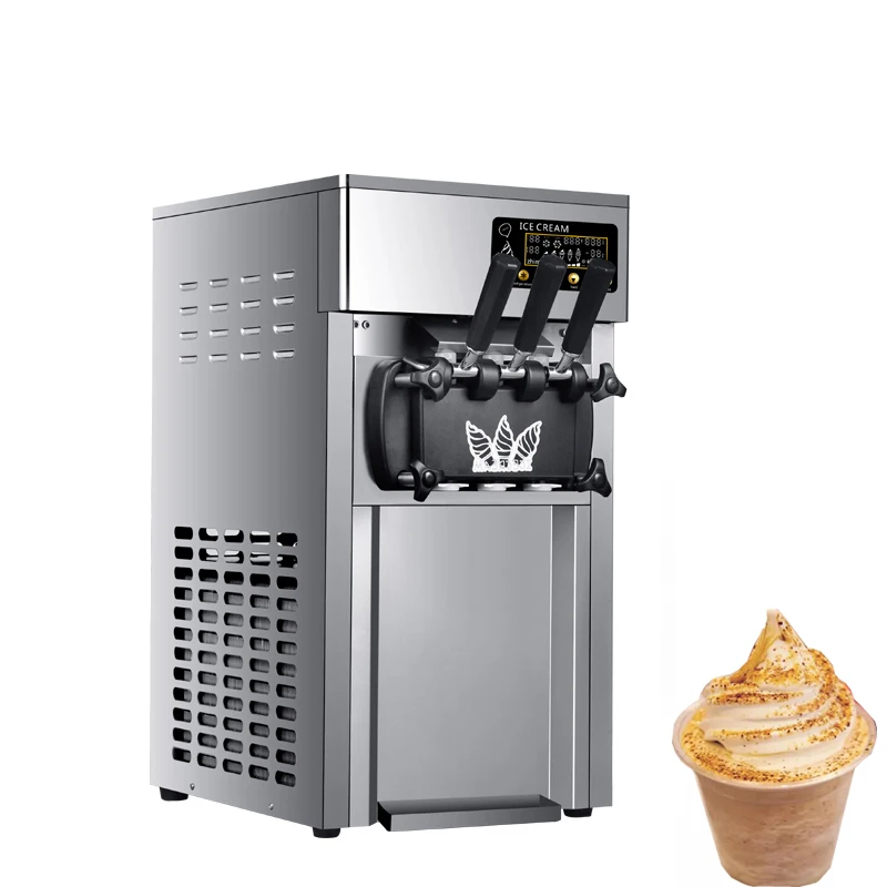 

Top Stainless Steel Soft Ice Cream Making Machine With LCD Panel Yogurt Machine 110V 220V Gelato Sorbet Freezing Equipment