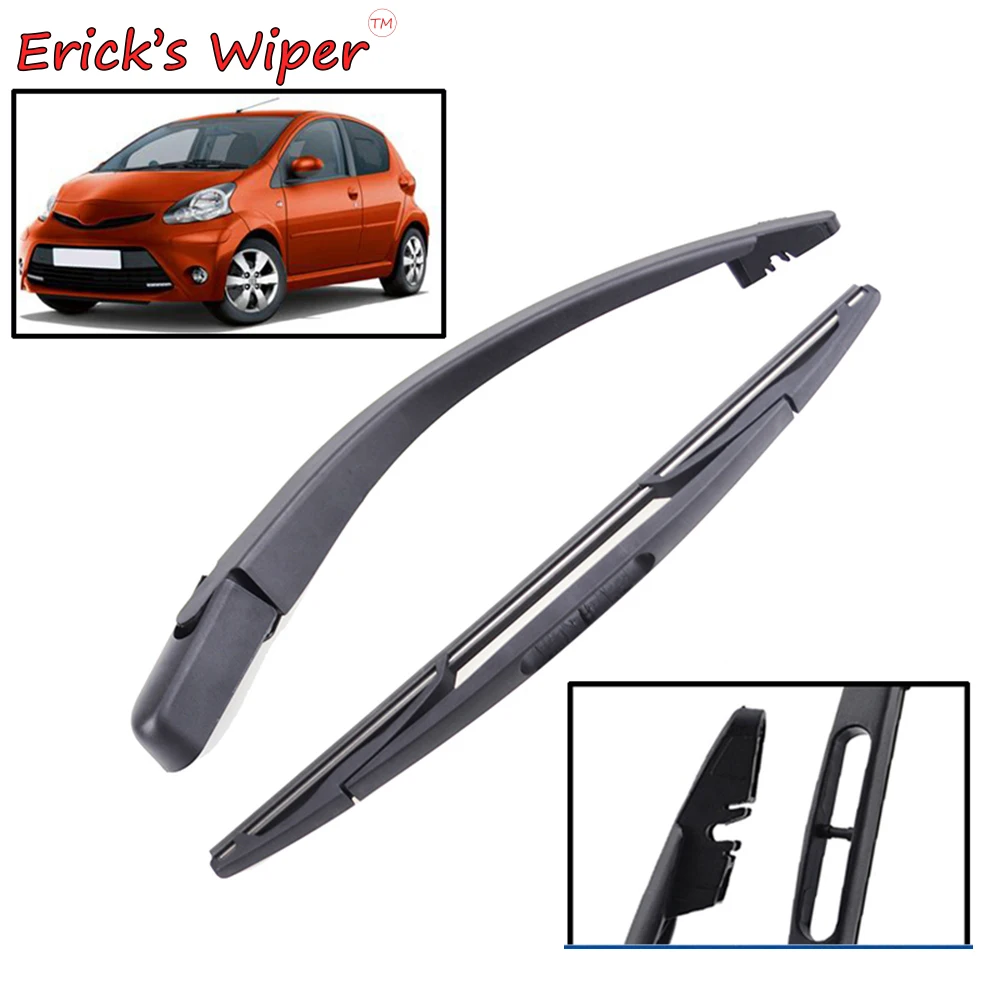 

Erick's Wiper 12" Rear Wiper Blade & Arm Set Kit For Peugeot 107 2005 - 2014 Windshield Windscreen Tailgate Window Rain Brush