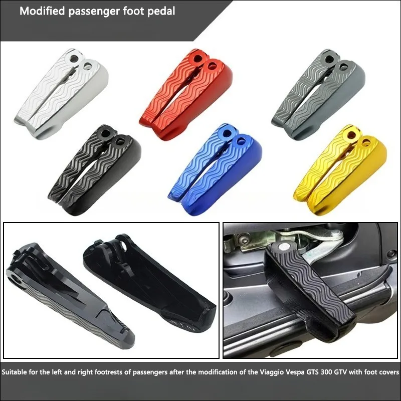 

Motorcycle Pedals Metal Anti-slip Suitable for Piaggio GT GTS GTV 300ie Modified Pedals