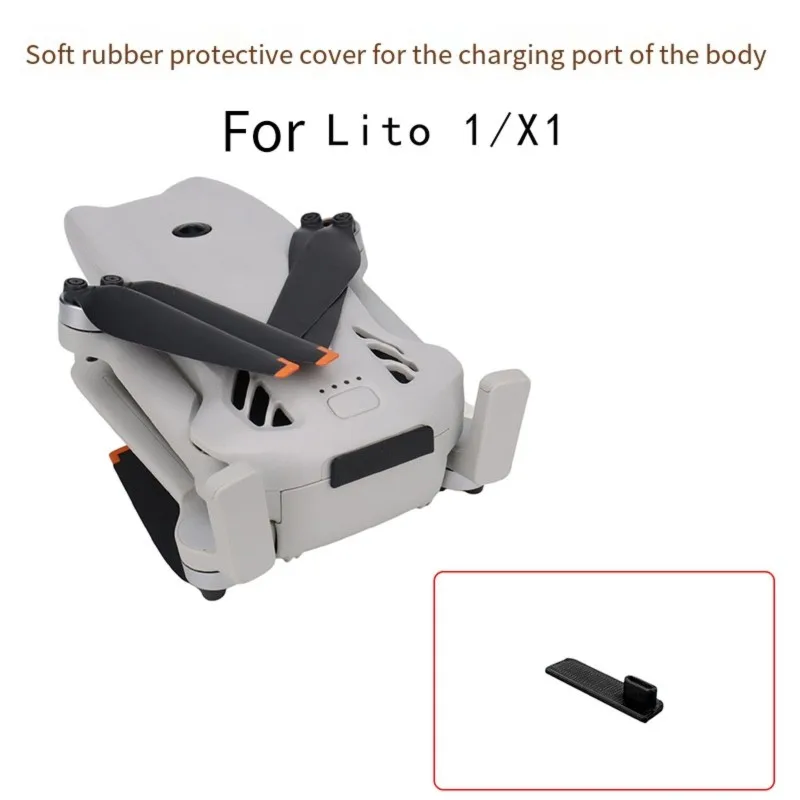 For DJI Lito1 X1 Body Type-C Dust Plug Cover For Charging Interface Moisture-Proof Protection Accessory-DTC7