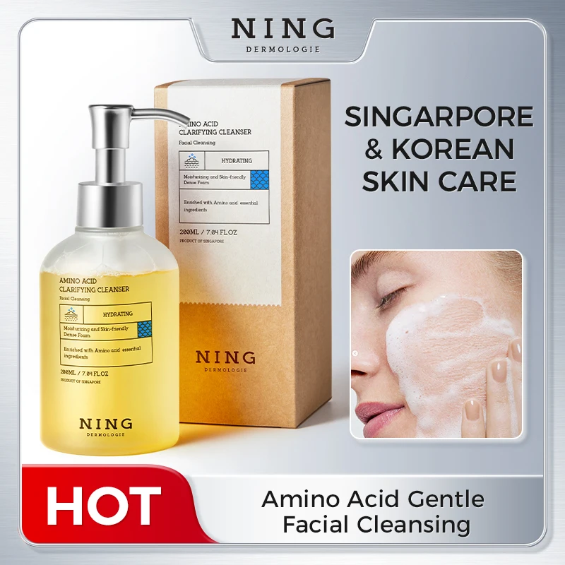 Amino Acid Korean Facial Cleanser with Salicylic Acid – Deep Cleansing, Oil Balance, Help with Pore Tighten, Acne & Blackheads