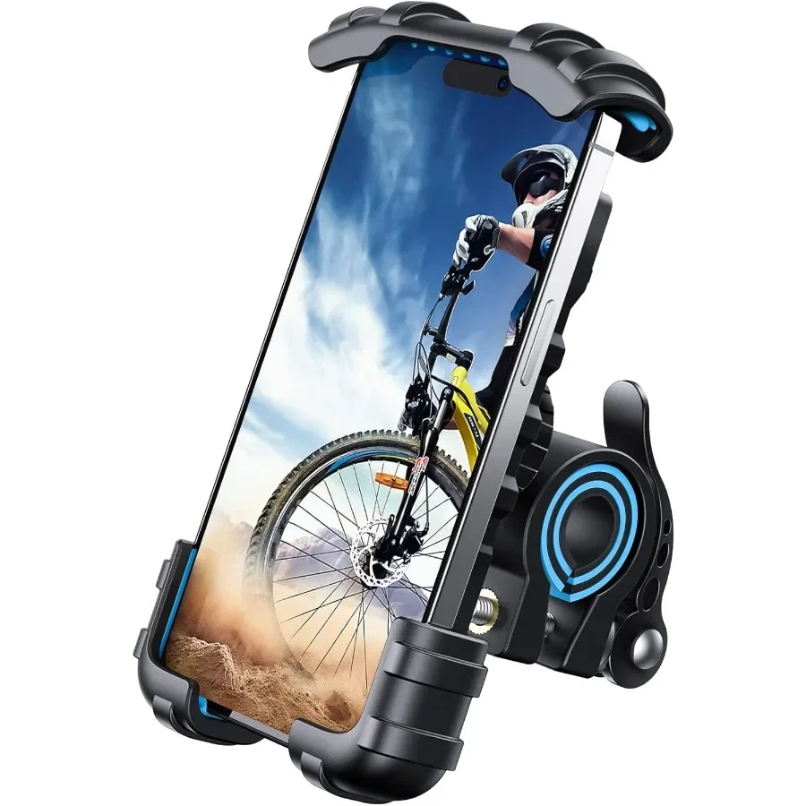

Bike Phone Holder Motorcycle Phone Mount for Secure Smartphone Display on Handlebars Universal Adjustable Clip Compatible with
