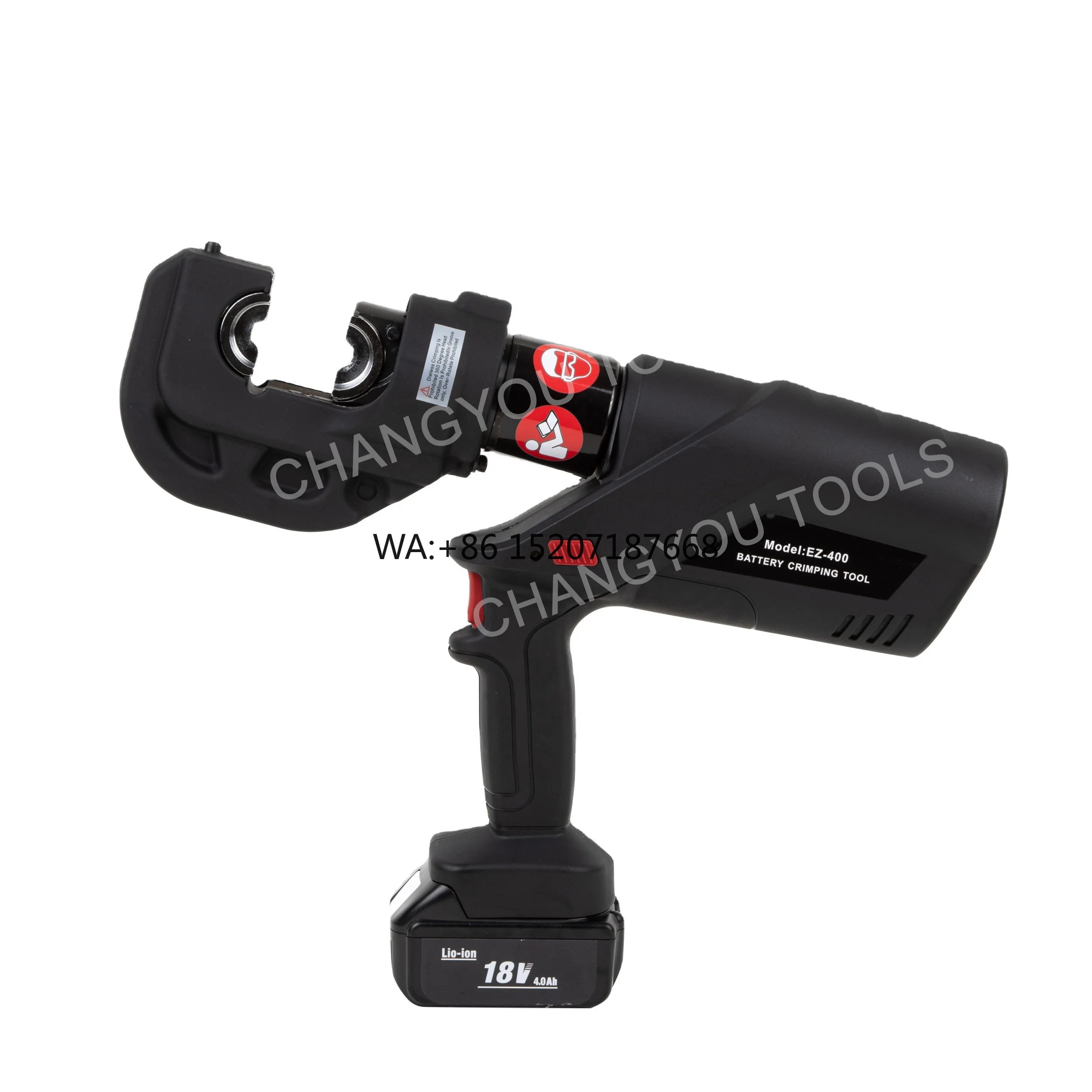 

EZ-400 Black Battery-Powered Hydraulic Cable Crimping Tools Customizable OEM 16-400mm2 Copper Aluminum Terminal