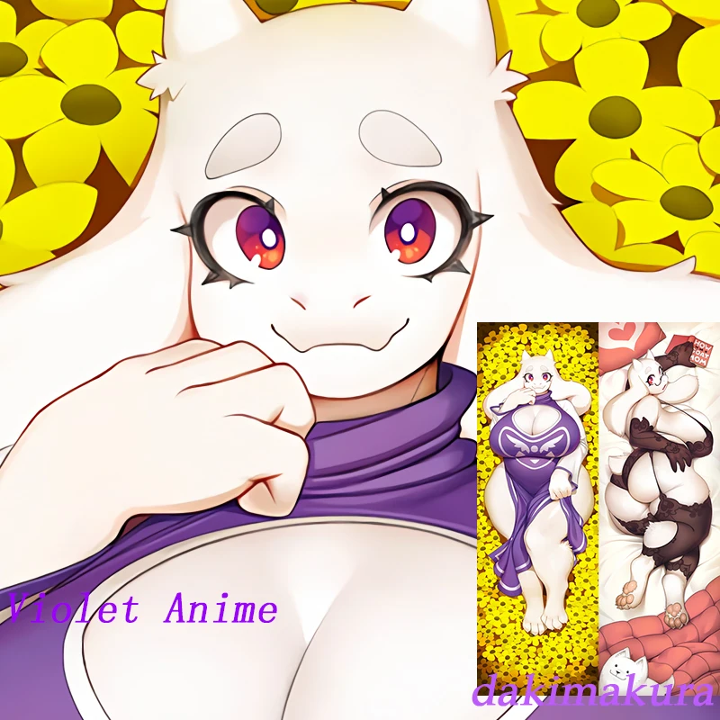 Dakimakura Anime Toriel Double-sided Print Life-size Body Pillow Cover Bedding Gifts