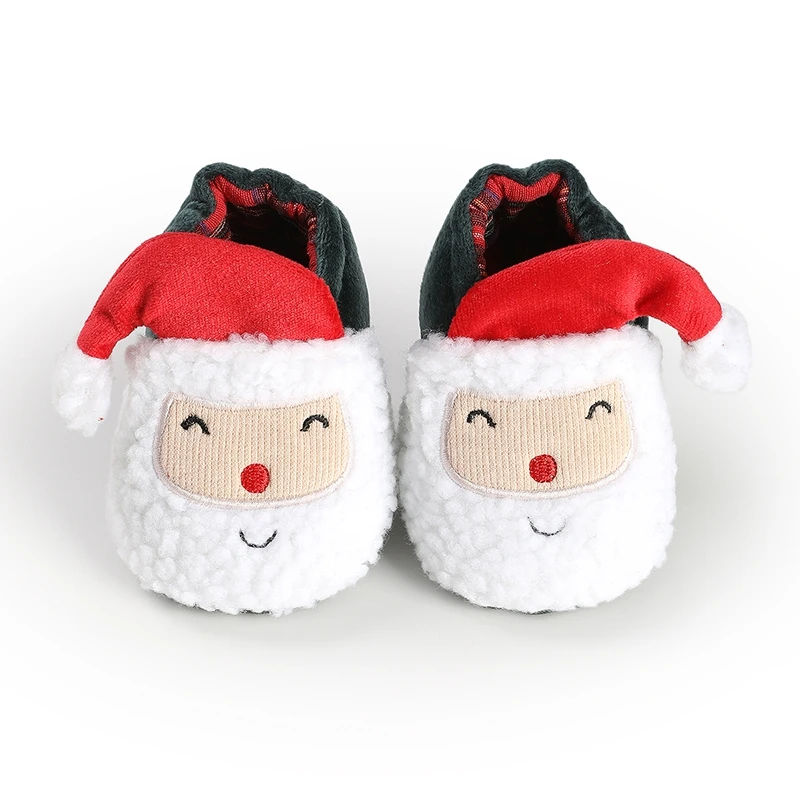 

Christmas Baby Shoes Soft Soled Floor Shoes Plush Cotton Anti Slip Comfortable Baby Boots Walking Shoe