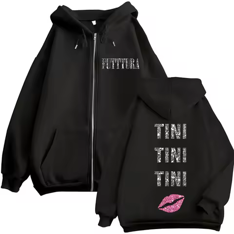 Singer TINI STOESSEL FUTTURA Tour 2025 Zip Up Hoodie Men Women Fashion Harajuku Jacket Sweatshirt Vintage Oversized Zipper Hoody
