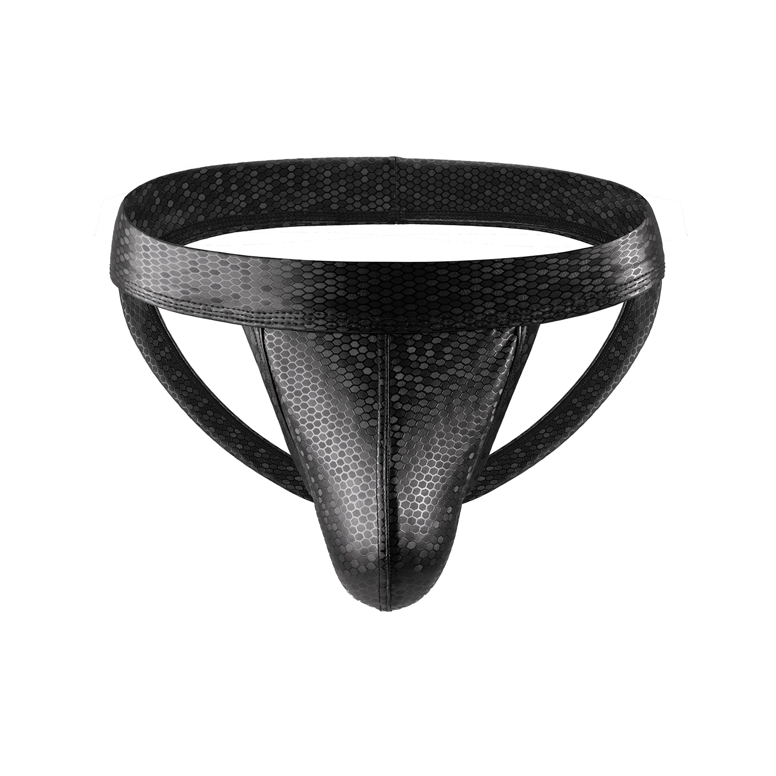 

High Quality Sexy Men Underwear Jock Strap Faux Leather Thong Cueca Jockstrap Man G String Lingerie Underpants Erotic Panties