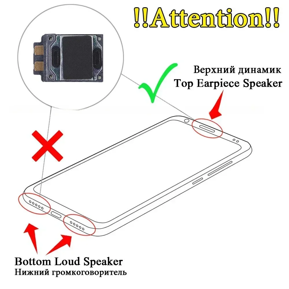 Front Top Earpiece Earphone Ear Speaker Sound Receiver For Samsung Galaxy S10 5G S10e S6 S7 Edge S8 Note 10 9 8 S9 Plus Lite