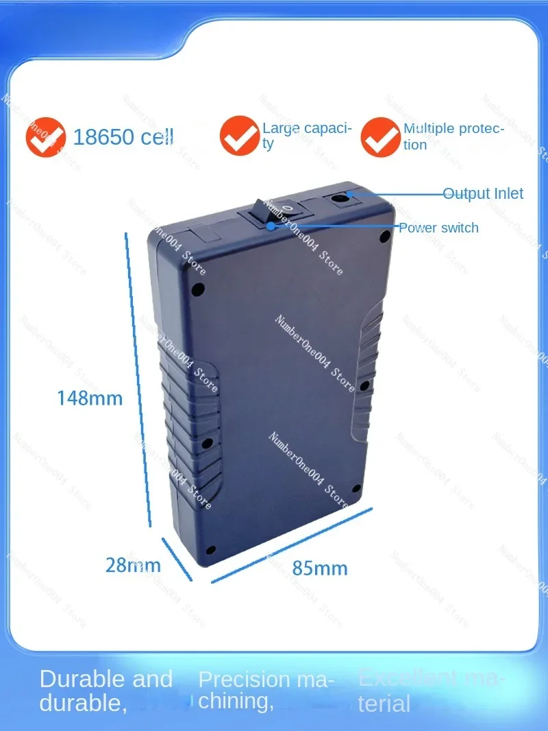 12V5V lithium-ion rechargeable battery, various output modes, outdoor portable flowmeter, outdoor power supply