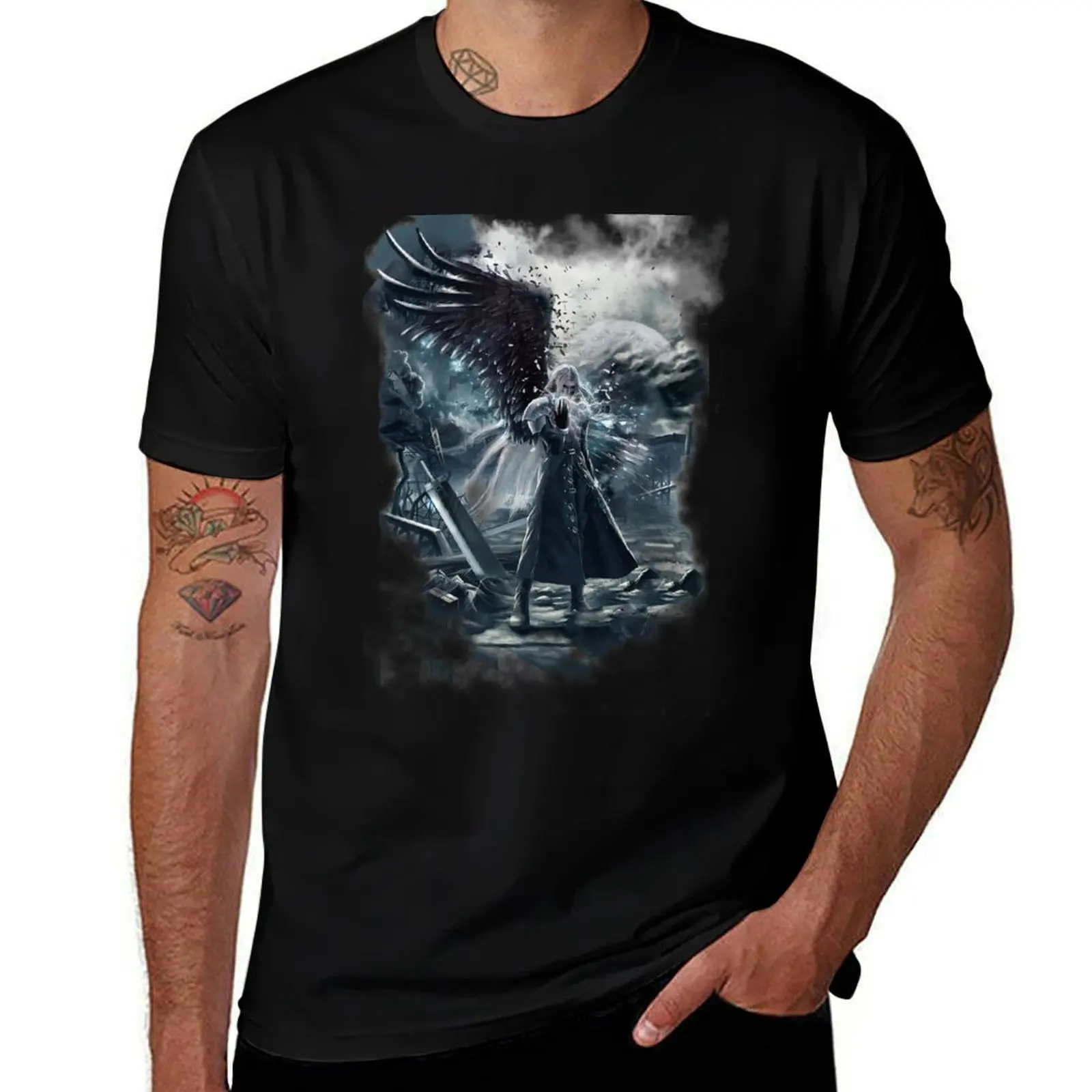 

Sephiroth FF7 T-Shirt gifts for boyfriend summer tops mens graphic t-shirts big and tall