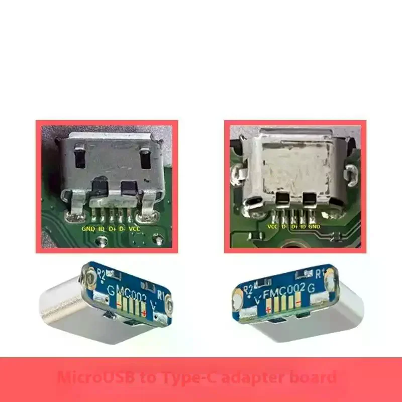 2Pcs Charging Port For PCB Soldering DIY Repair Adapter USB Connector Type C Female Jack 5Pin SMD SMT Type-C Socket