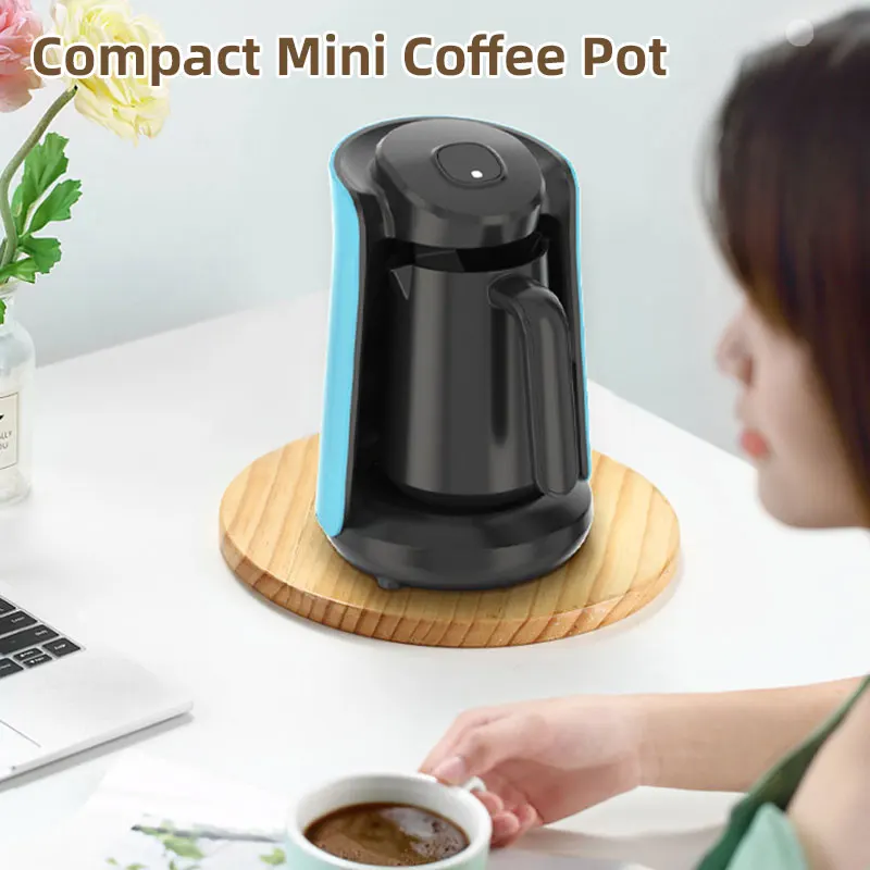 450ml Electric Coffee Pot,Mini Portable Moka Cappuccino Water Milk Tea Maker Machine,,Multi-Usage Automatic Power-Off,Office