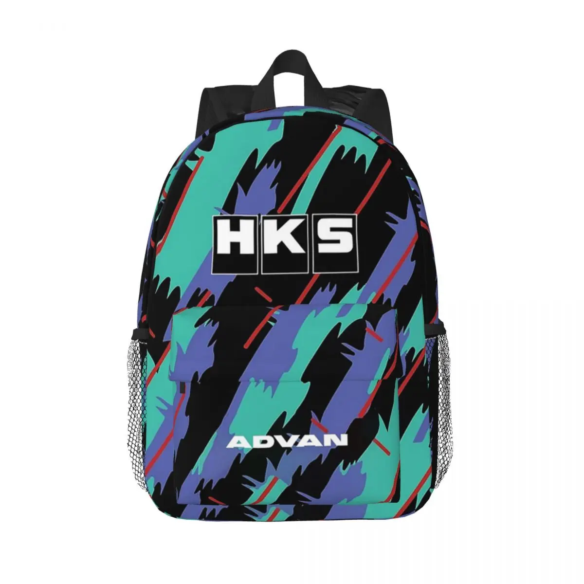 HKS Advan JDM Backpacks Boys Girls Bookbag Cartoon Children School Bags Travel Rucksack Shoulder Bag Large Capacity