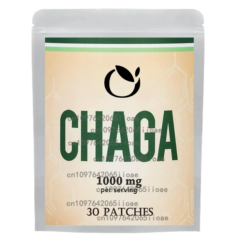 

30 пластырей Transdermal Patches Chaga Mushroom для пищеварения, энергии и поддержки иммунитета