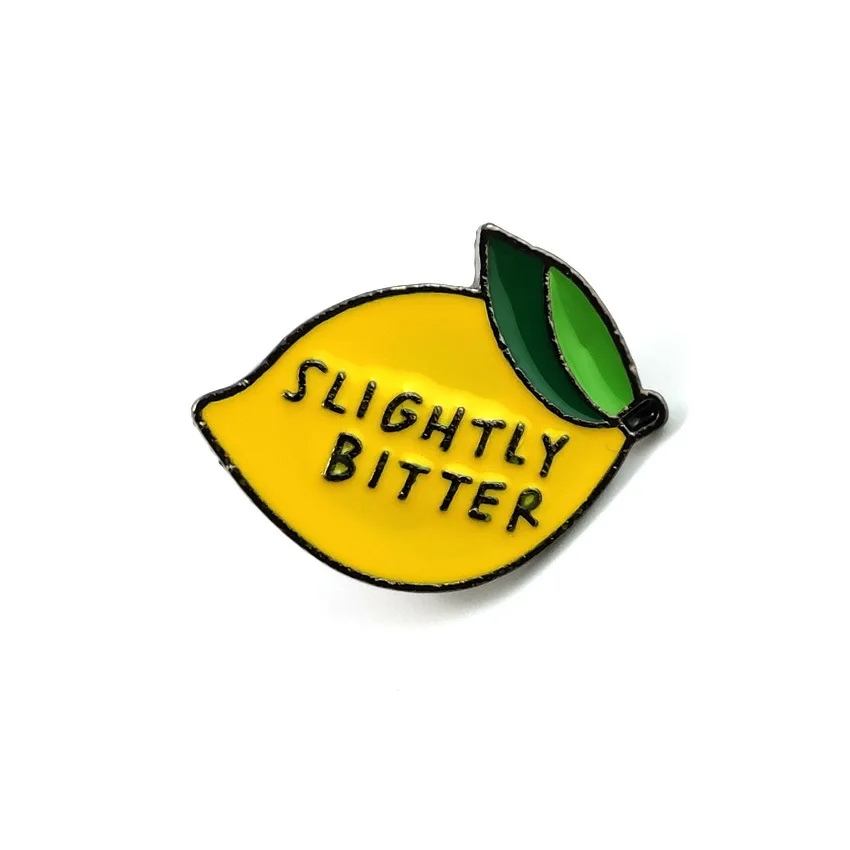 1 шт. персонализированная и креативная брошь с маслом в виде капли лимона, аксессуар для джинсовой куртки