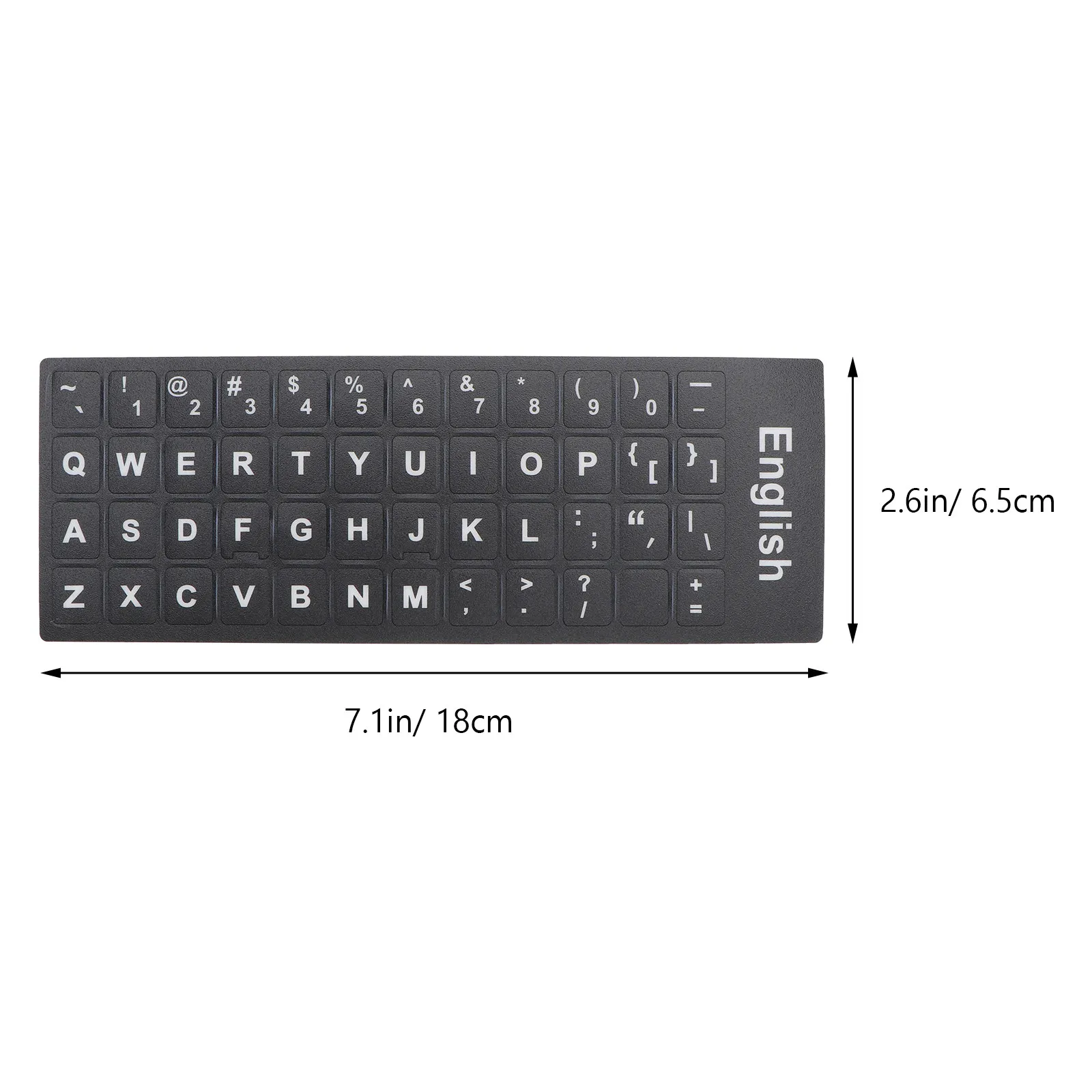 10Pcs Keyboard Keys Stickers For Student Christmas Stocking Stuffers Universal Foreign Language PVC Material Laptop