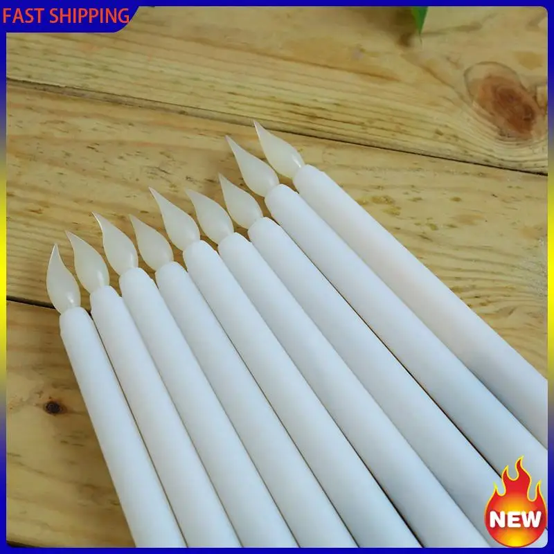 

Горячая тенденция-18 шт. беспламенные конические свечи, мерцающие с 10-клавишным дистанционным таймером, светодиодные подсвечники на батарейках, оконные свечи