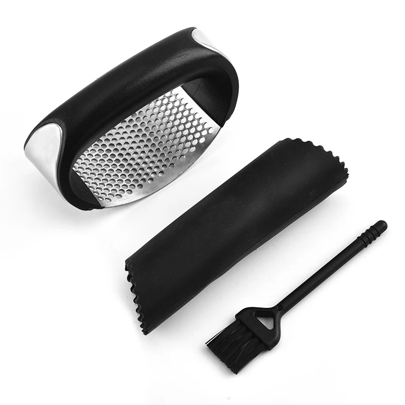 Ring Garlic Press Garlic Masher Manual Garlic Peeling Garlic Mashed Garlic Kitchen Household Thickened Stainless Steel