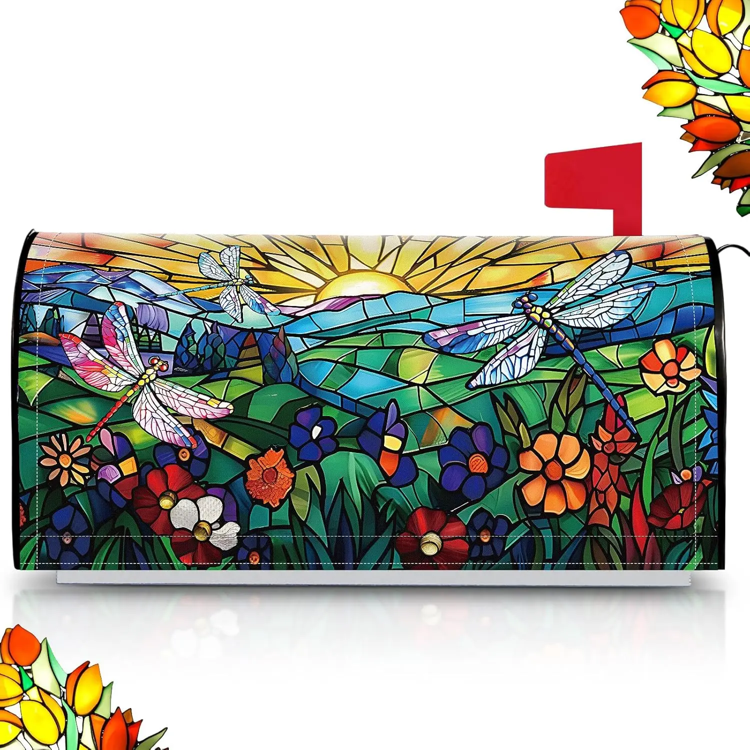 

Magnetic Mailbox Cover Spring Summer Design 21x18 Inch Standard Size