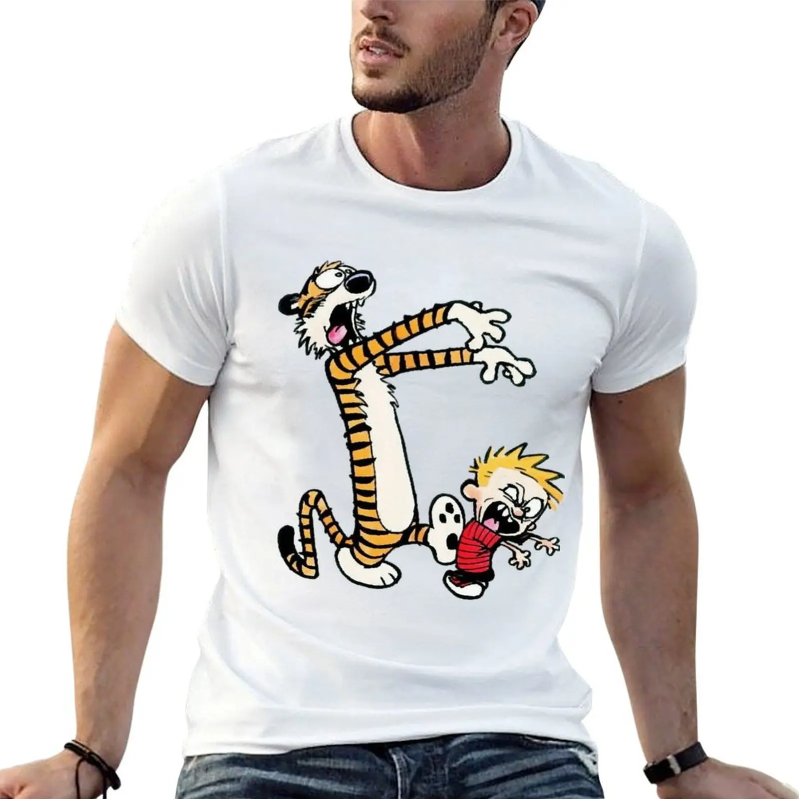 

SELLER custom Gift man BEST Perfect heavy Merchandise t cotton And shirt t print Hobbes Calvin shirt T-Shirt