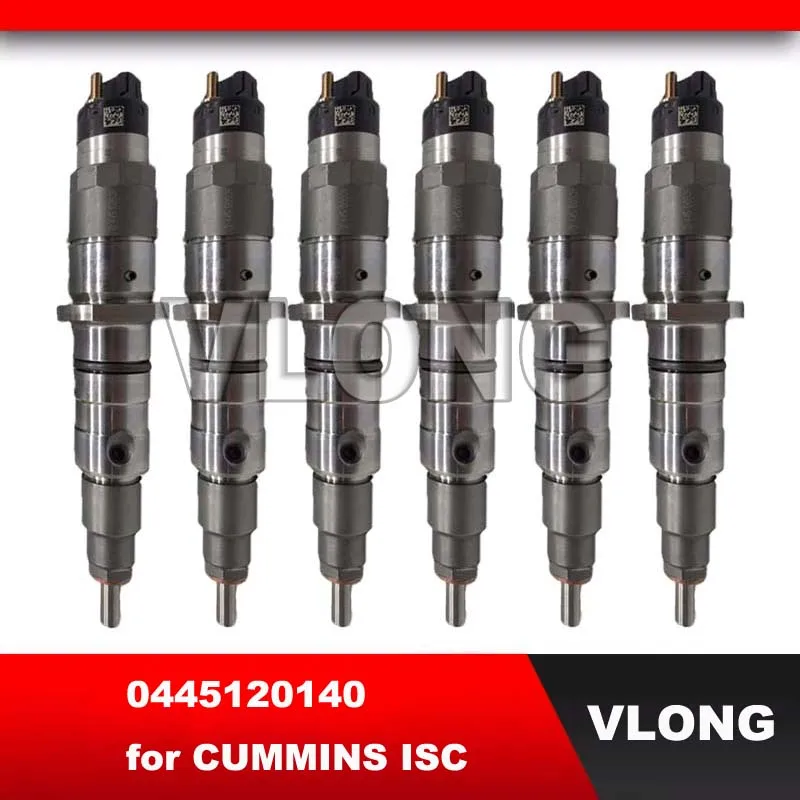 High Quality Diesel Parts Fuel Injector for Cummins ISC 320HP Engine VW Constellation Volksbus 0986435544 0445120140 4945316