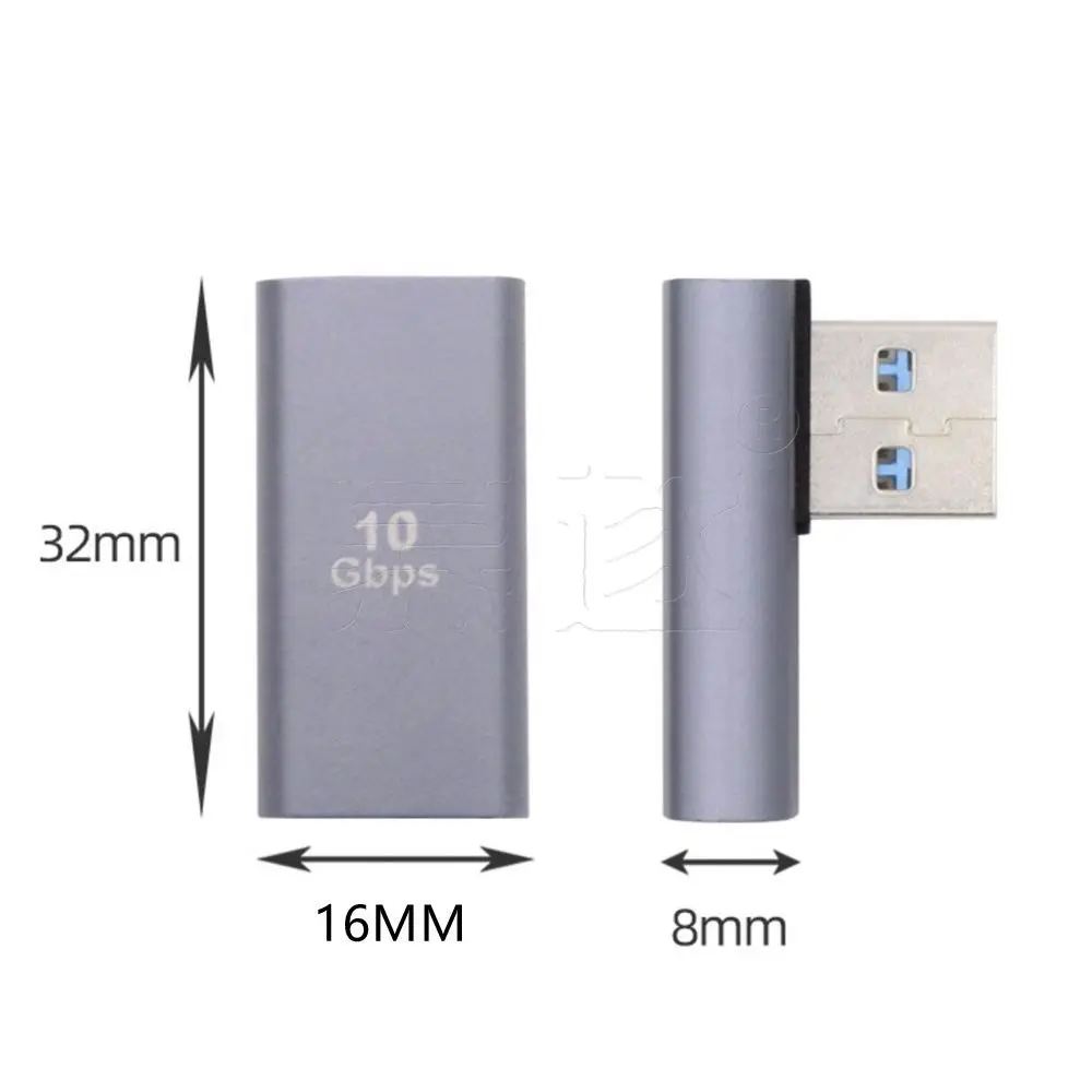 90 grad USB zu USB Adapter Rechten Winkel USB 3,0 Stecker auf USB Weibliche für Laptop