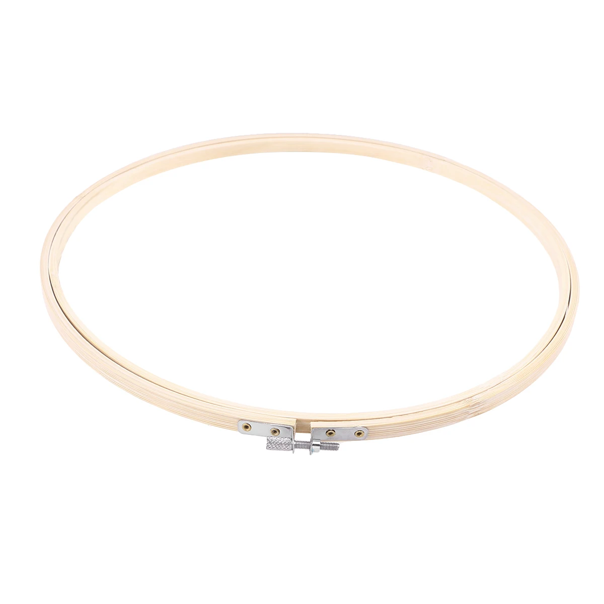 

12 Inch Bamboo Circle Embroidery Embroidery Hoop Large Cross Stitch Frame Ring Multifunction Craft Project Display Wood Circle