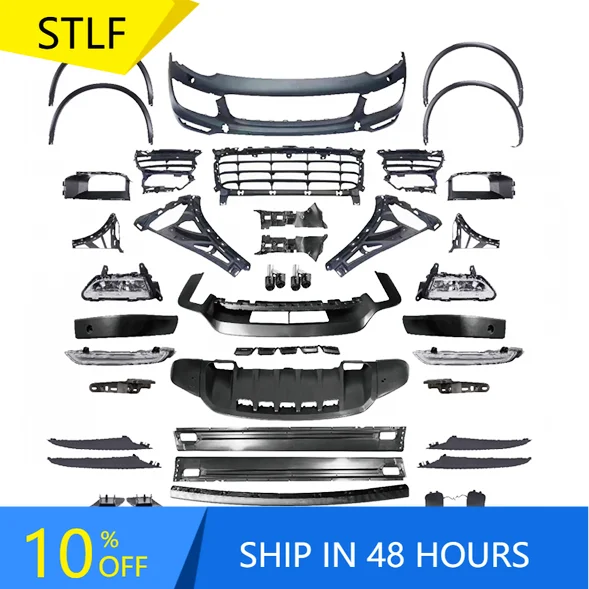 

Deren High QualityPP Material Front Car Bumper Body Kit 2014-2017 958.2 Upgrade TurboS / GTS For Porsches Cayenne