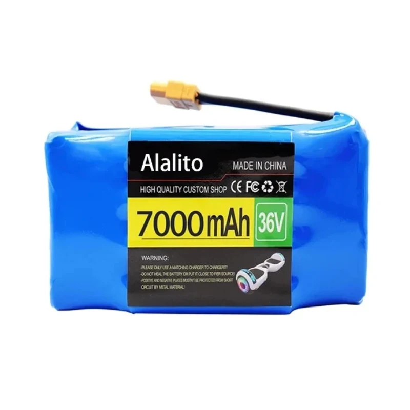 Imagem -03 - Bateria de Íon de Lítio para Auto Balanceamento Scooter Elétrico Hoverboard e Monociclo 10s2p 36v 4400mah Novo 2024