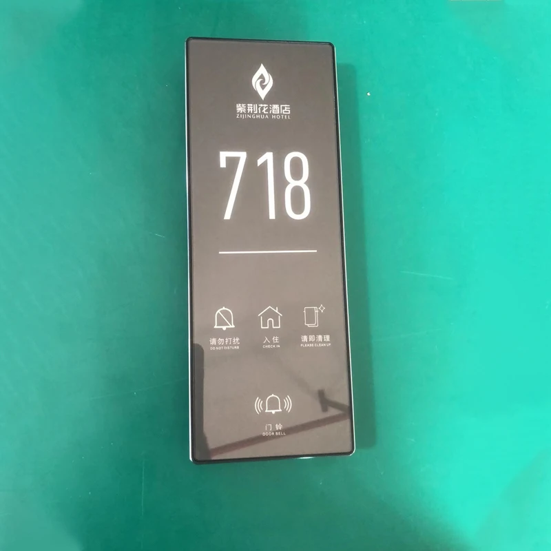 Elegant Hotel Electronic Number Display DND Please Clearn Doorbell Sign System