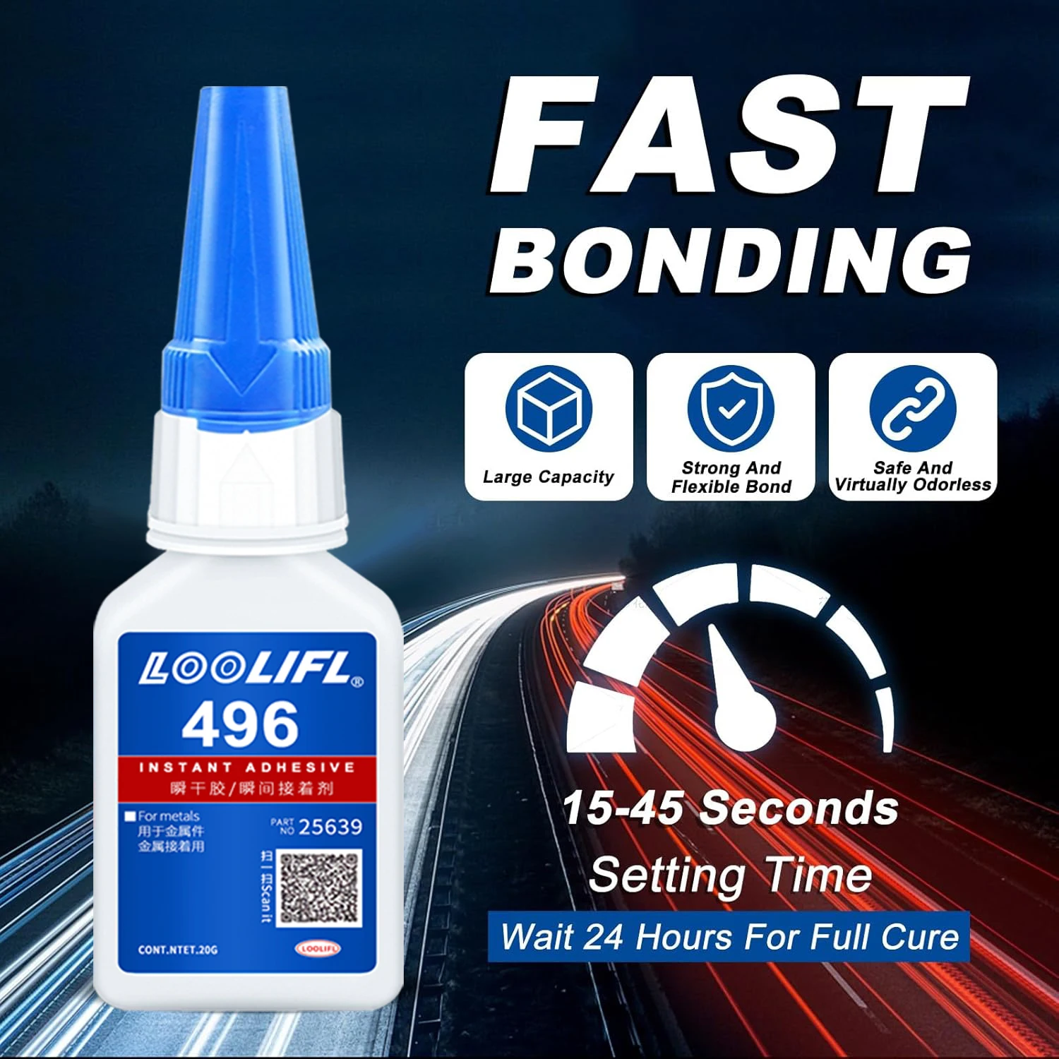 Strong plastic adhesive models are suitable for micro model 3D printing, automobiles ABS、PVC、 Acrylic, handmade product adhesive