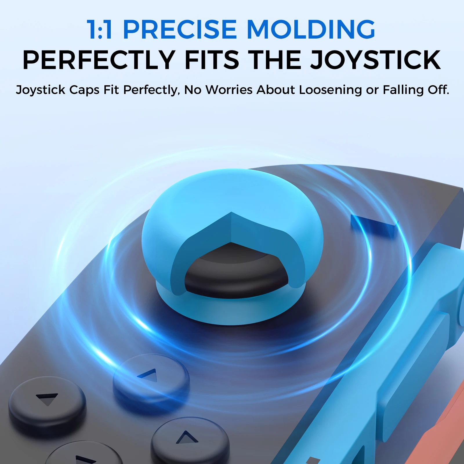 llNE Dual-height Silicone Joystick Caps for Switch 2 /  High-Quality Silicone，Precise Molding ，Comfortable Grip  ，Protects the J