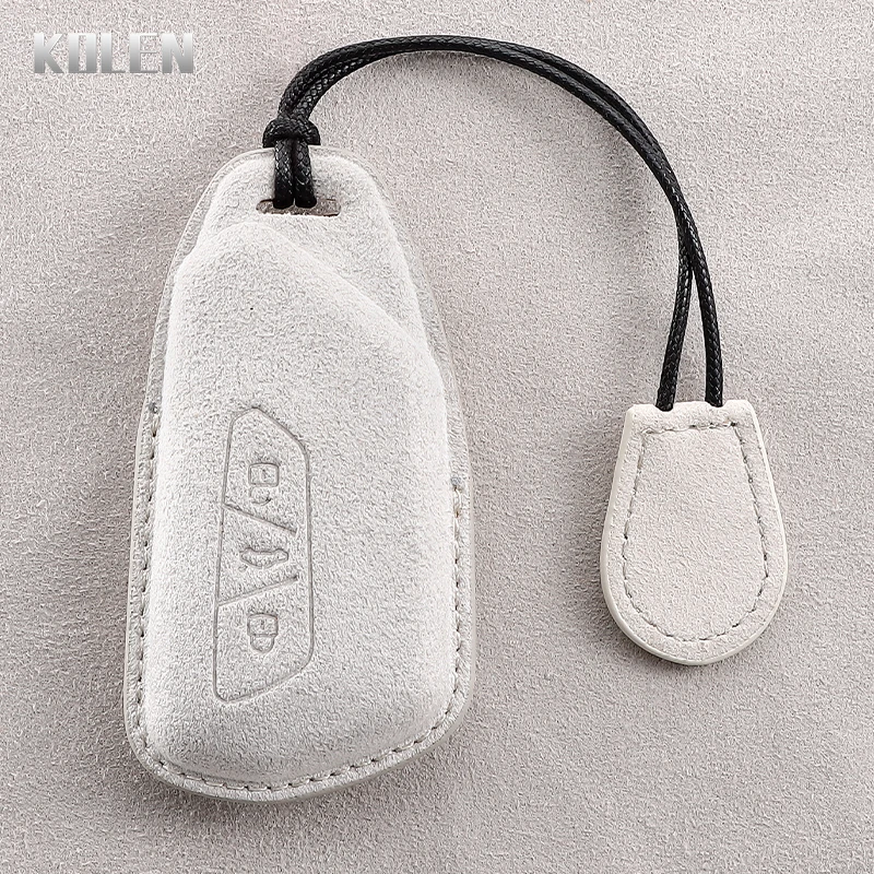 Leather Car Remote Key Case Cover Shell For VW Volkswagen Golf 8 2020 Skoda Octavia A8 2021 SEAT Leon MK4 Key Protective Holder