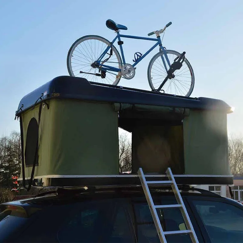 

ERP fiberglass roof tent, car outdoor camping camping self-driving tour parent-child portable quick-opening house hood