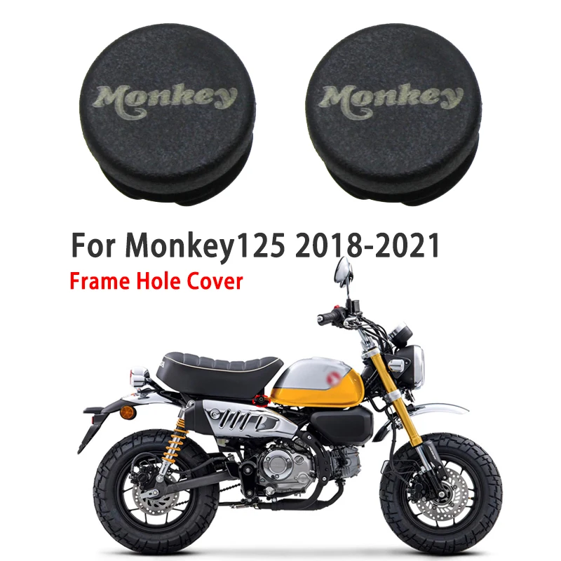 

2PCS Chassis Plugs For Honda Monkey 125 2018 2019 2020 2021 2022 Motorcycle Frame Hole Cover Caps Plug Frame Cap Monkey125