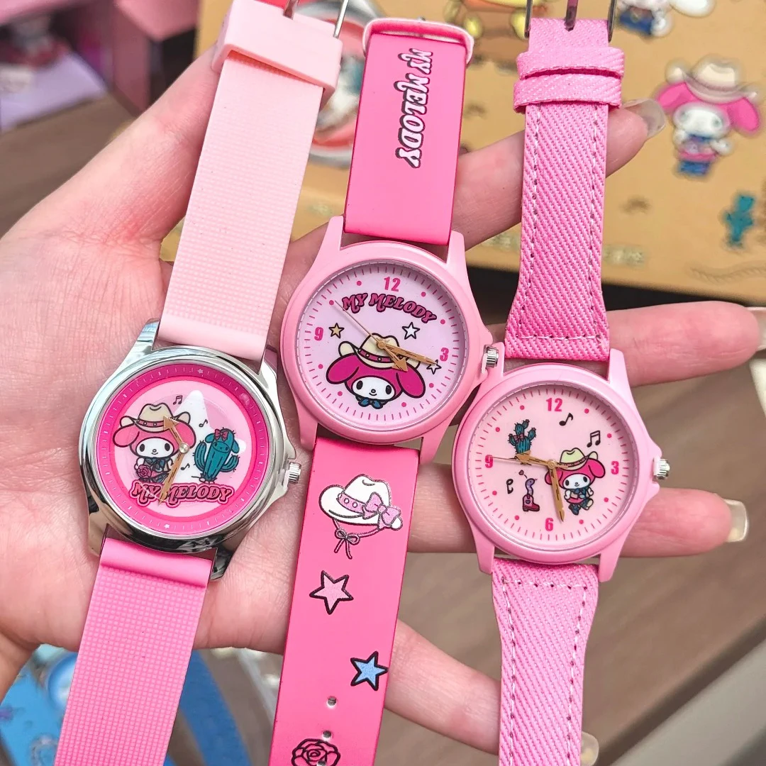 Hello Kitty Busy Denim Series Watch Blind Box Electronic Wristwatch Cinnamoroll Cute Gift For Girls Daily Accessory Collectible - view 4