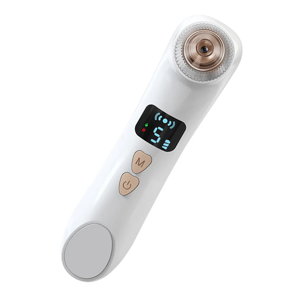  Heating Blackhead Instrument Cleanser Extractor Apparatus Facial Cleaning Machine Pore Cleaner Remover Abs Beauty