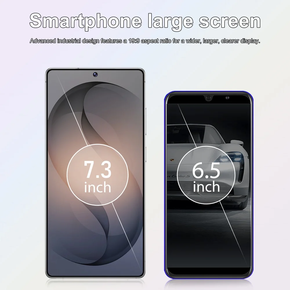 K-Touch Mobile Phones For S26 Ultra 7.3 Inch Android 15 Smartphone Global Version 5G Dual Card Dual Standby Cell phone 16+48MP Camera 7800mAh Battery Face Unlocked Cellphones For Men Women
