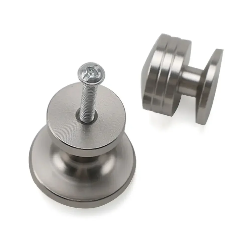 Bouton de tiroir d'armoire moleté Simple, rond doré, poignée de porte Portable à trou unique pour la maison