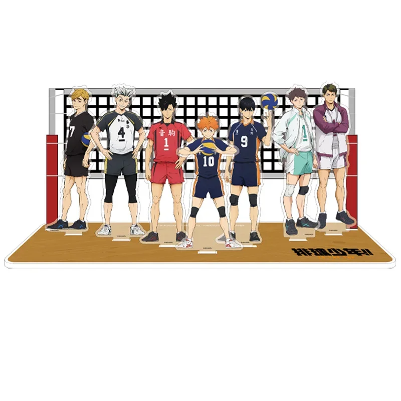 Anime Haikyuu! Cosplay Combination Scene Standing Sign Acrylic Desktop Ornament Mascot Decoration Send Friend Birthday Xmas Gift