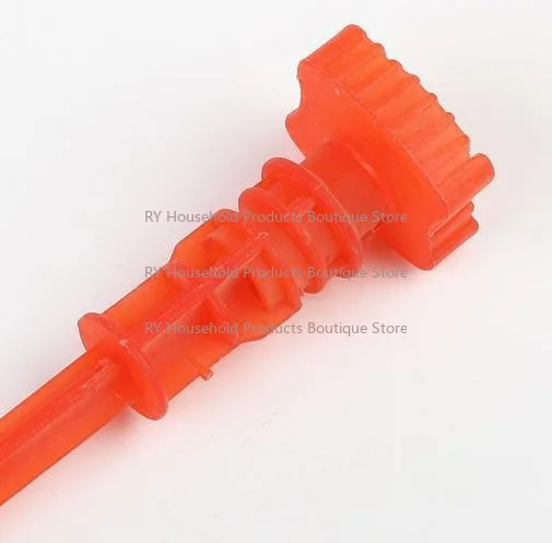 Red Plastic Housing 19mm Connecting Dia Oil Plug for Air Compressor 2pcs
