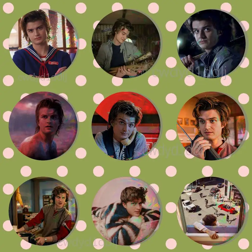 

J-Joe K-Keery Djo Steve Harrington ST5 Badge Handmade Button Brooch for Backpack Hat Shirt Accessories Gifts